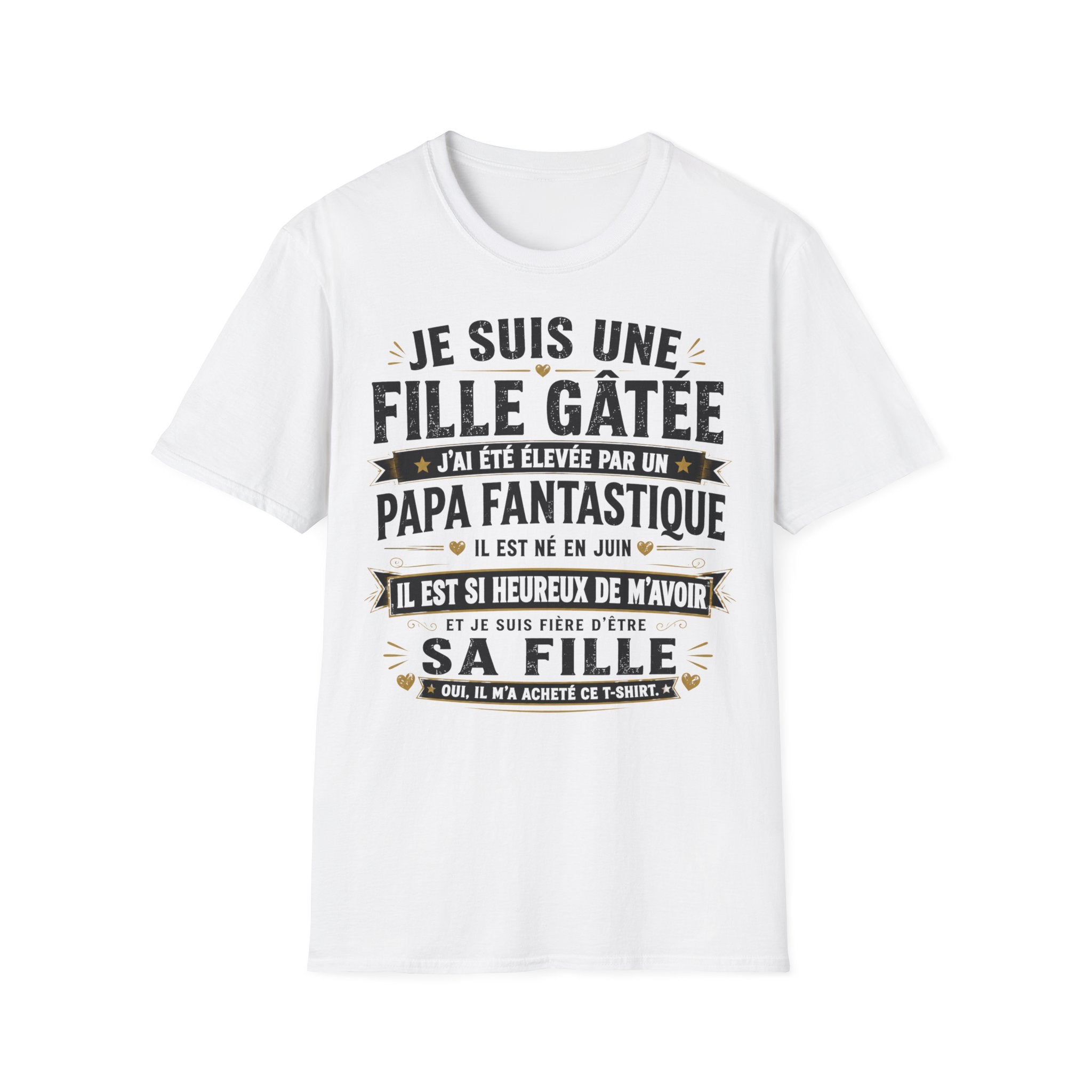 T-Shirt Papa Fantastique Né En Juin
