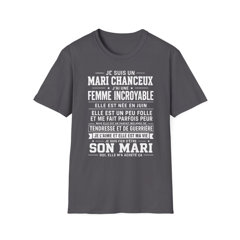 T-Shirt J'ai Une Femme Incroyable Née En JUIN