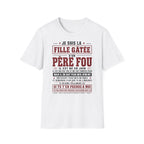 T-Shirt Papa Fou Né En Juin