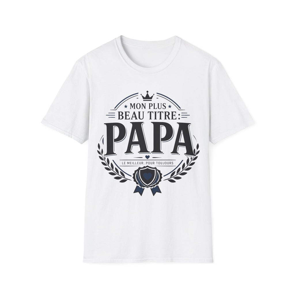 T-Shirt Papa Mon Plus Beau Titre