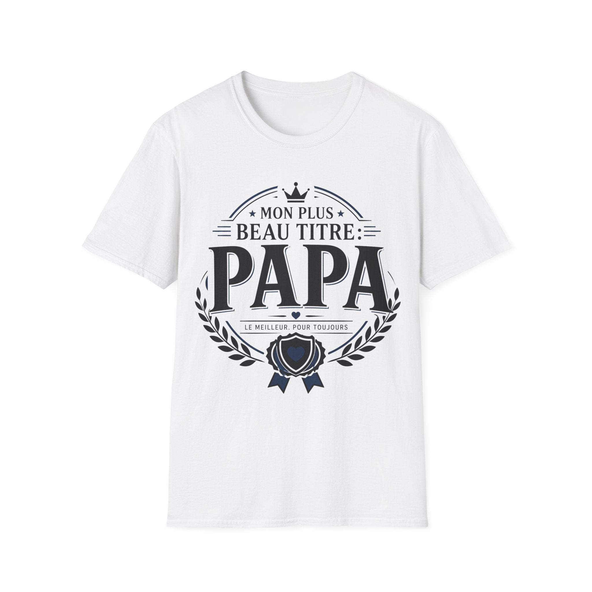 T-Shirt Papa Mon Plus Beau Titre