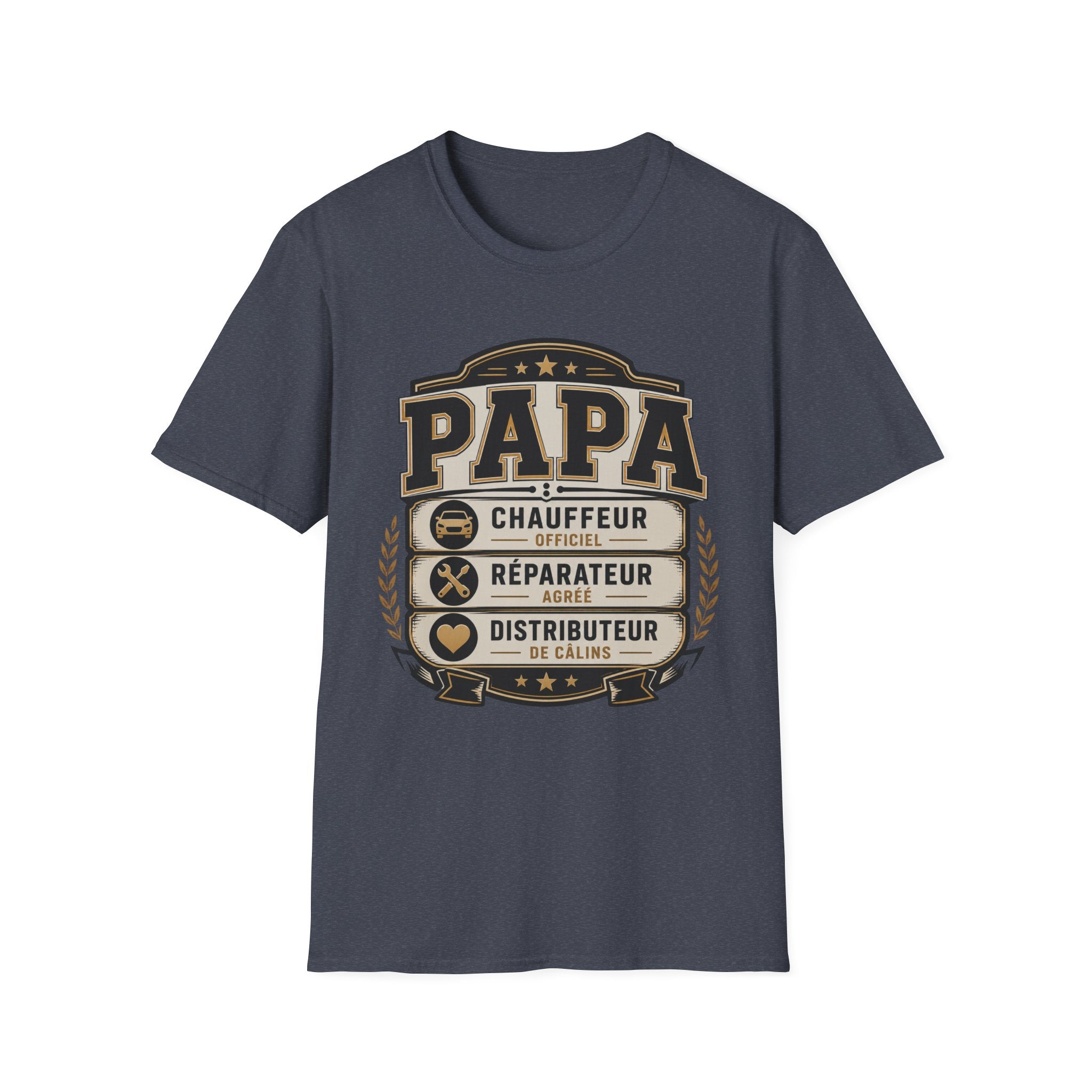 T-Shirt Papa Chauffeur Réparateur Distributeur