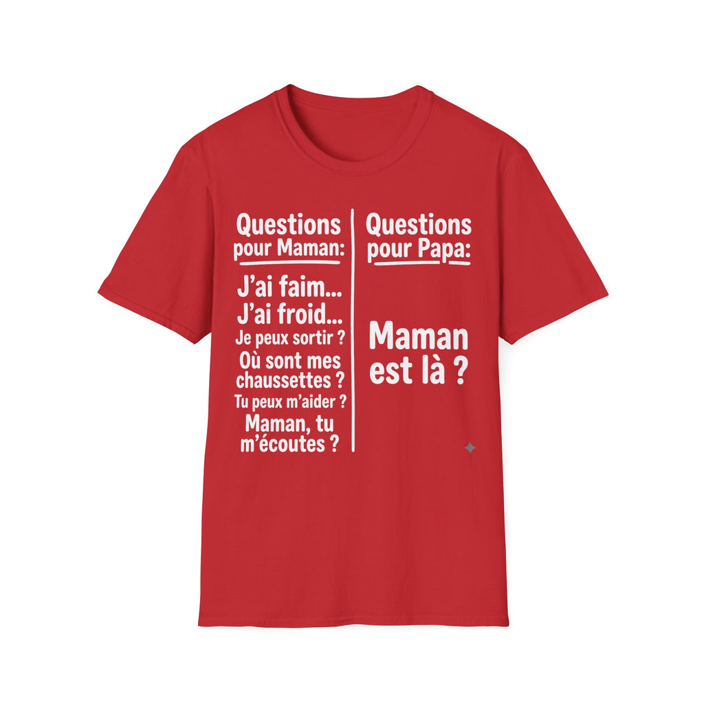 T-Shirt Comparaison Maman Papa