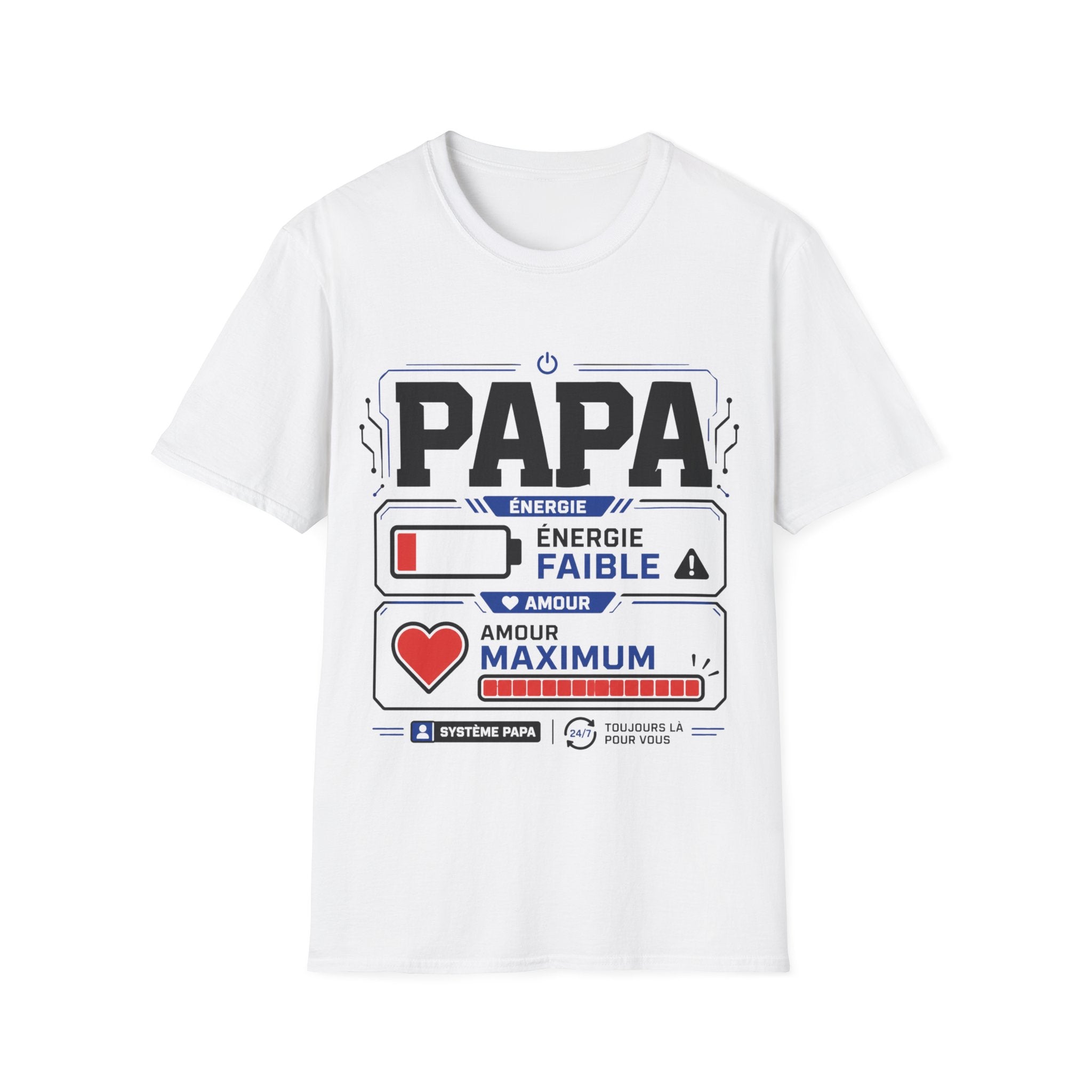 T-Shirt Papa Energie Faible Amour Max