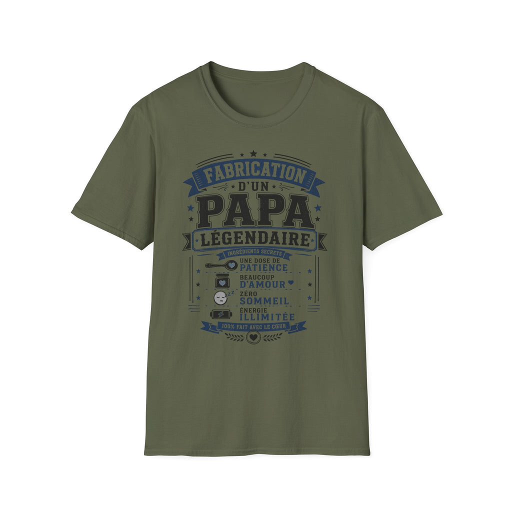 T-Shirt Fabrication D'un Papa Légendaire