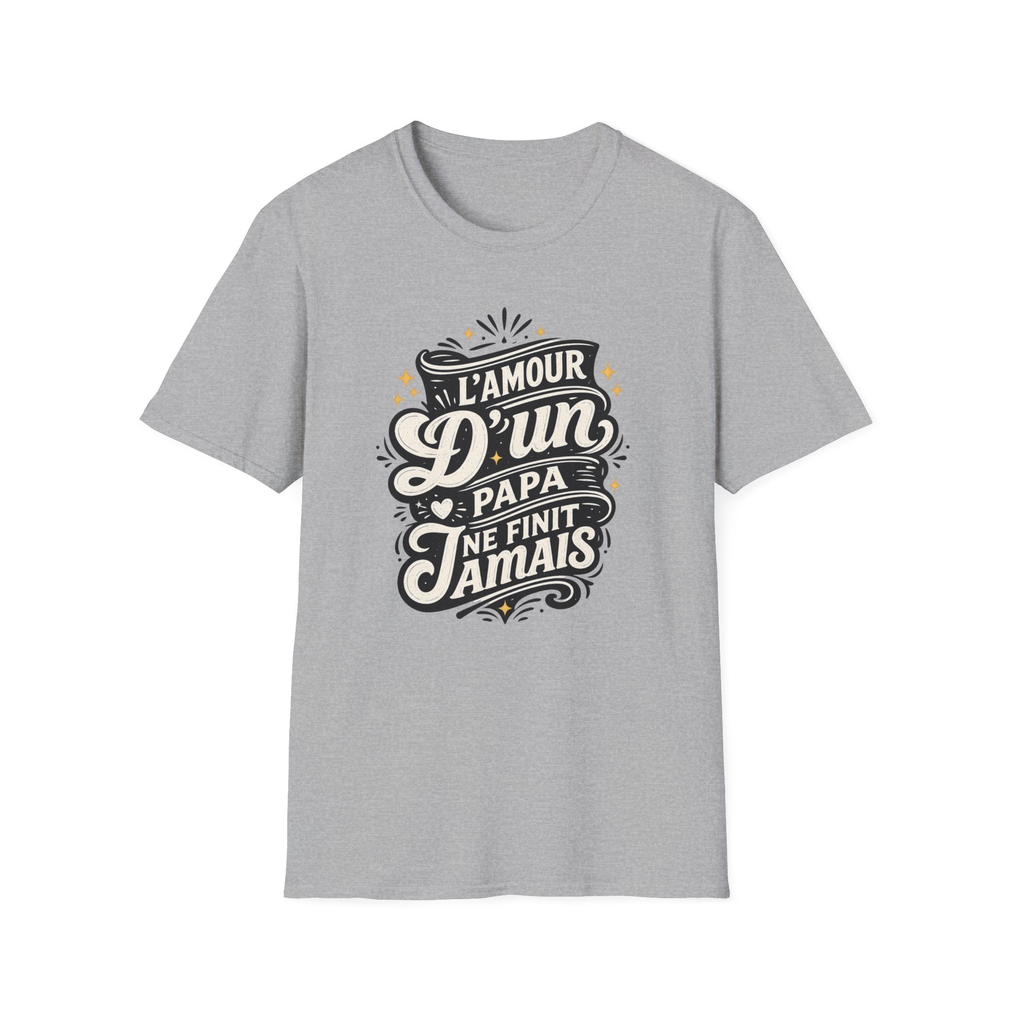 T-Shirt L'amour D'un Papa Ne Finit Jamais
