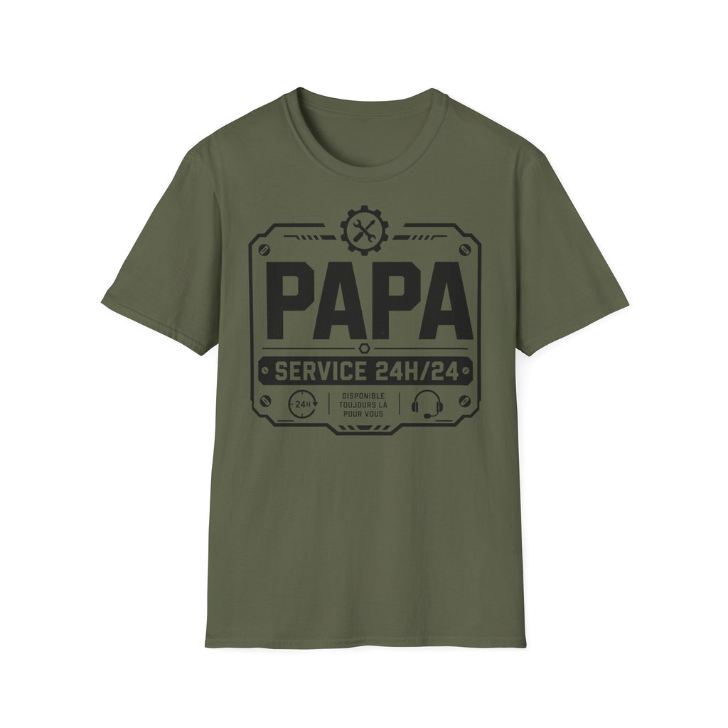 T-Shirt Papa Service 24H/24