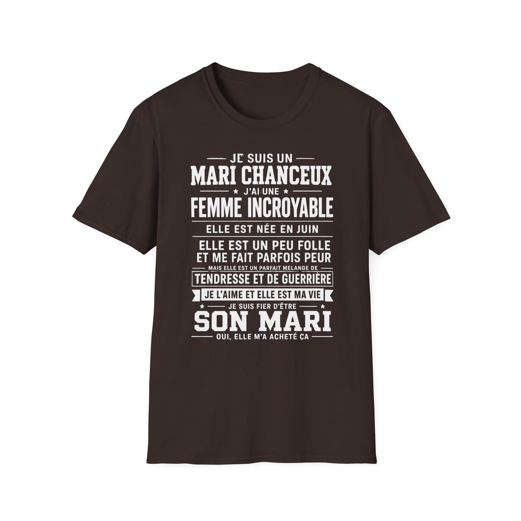 T-Shirt J'ai Une Femme Incroyable Née En JUIN