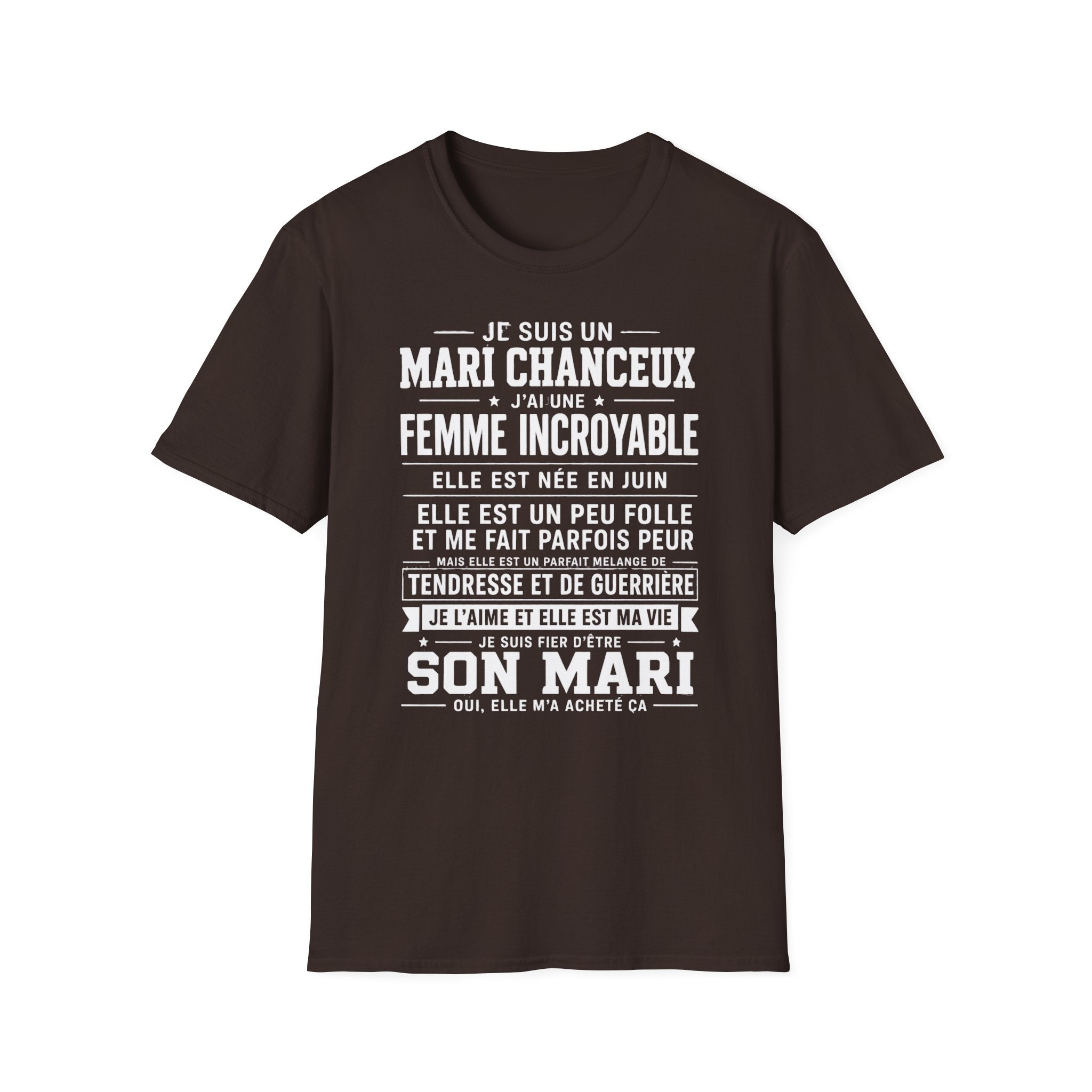 T-Shirt J'ai Une Femme Incroyable Née En JUIN